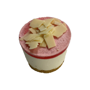 Raspberry & white choc cheesecake Individual